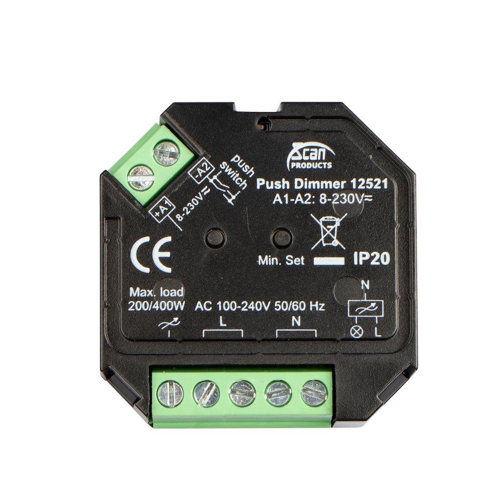 Scan Products Push Dimmer Dimmer - black, 200W