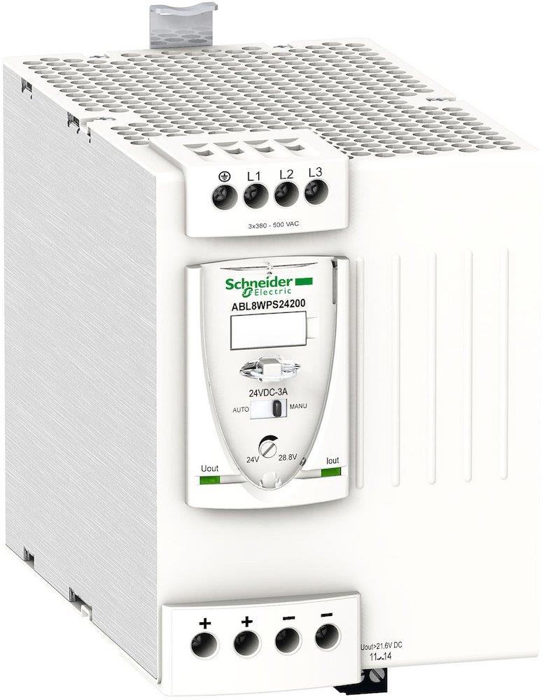 Schneider ABL8 Power Supply manual / automatic - Modicon Switchmode ABL8, 380 - 500, 24, 20A, 3PCS
