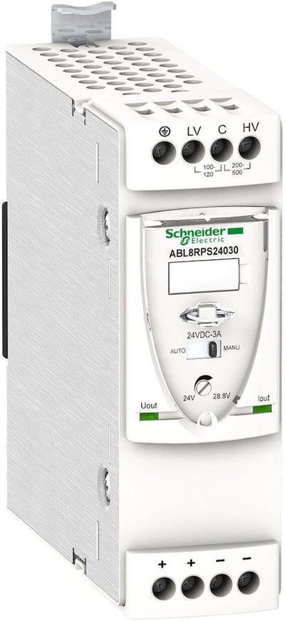 Schneider ABL8 Power Supply universal - Modicon Switchmode ABL8, 100 - 500, 24, 3A, 1PCS