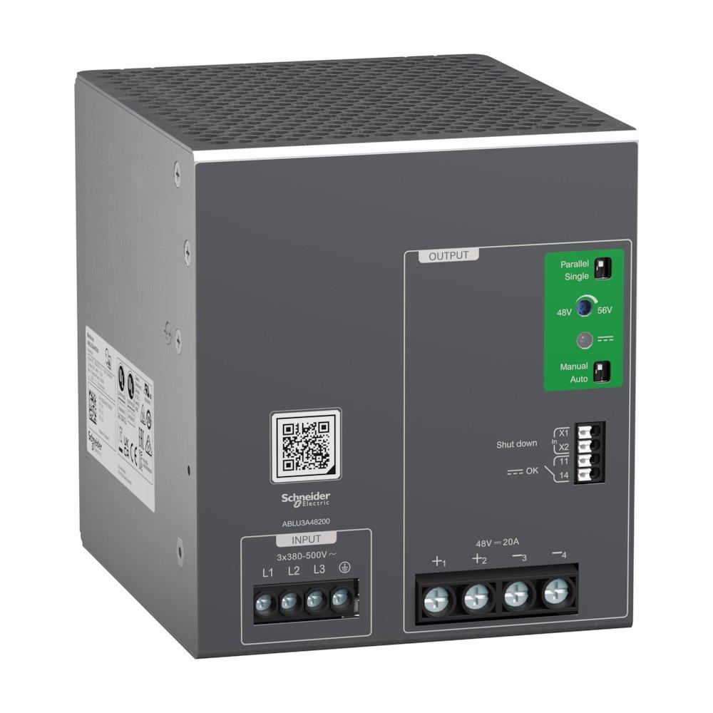 Schneider ABLU Power Supply - Modicon Switchmode ABLU, 48, 20A, 3PCS