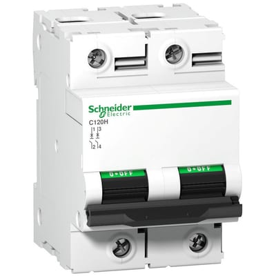 Schneider ACTI9 C120H Circuit breaker - ACTI9 C120, 100A, 2P, B