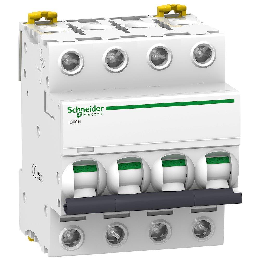 Schneider ACTI9 IC60N Circuit breaker - ACTI9 IC60, 10A, 4P, C