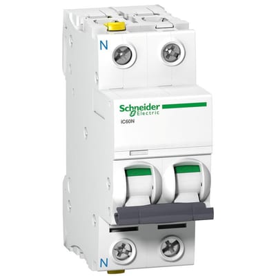 Schneider ACTI9 IC60N Circuit breaker - ACTI9 IC60, 25A, 1P + N, B