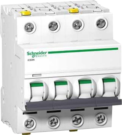 Schneider ACTI9 IC60N Circuit breaker - ACTI9 IC60, 40A, 4P, C