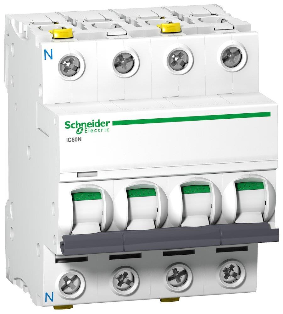 Schneider ACTI9 IC60N Circuit breaker - ACTI9 IC60, 50A, 3P + N, C