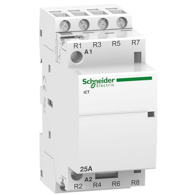 Schneider ACTI9 iCT Contactor on/off - 25A, 4P, 4NC, 24 ACV, 36