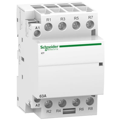 Schneider ACTI9 iCT Contactor on/off - 63A, 4P, 4NC, 24 ACV, 54