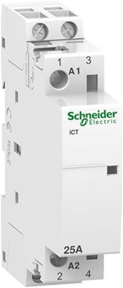 Schneider ACTI9 iCT Modular contactor - 25A, 2P, 2NO, 24V, 18