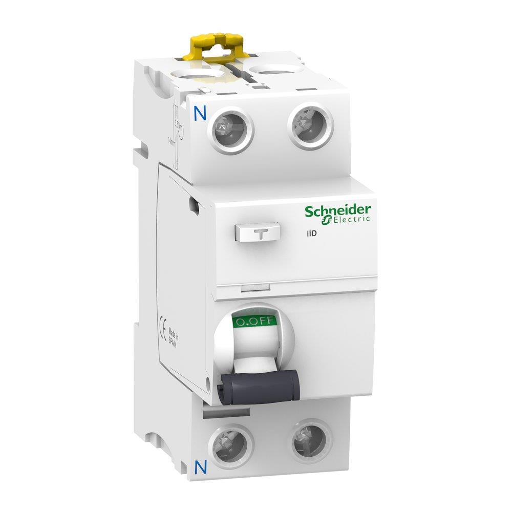 Schneider ACTI9 iID-RCCB Residual current circuit breaker HPFI - ACTI9 iID-RCCB, 63A, 2P, A, 30MA