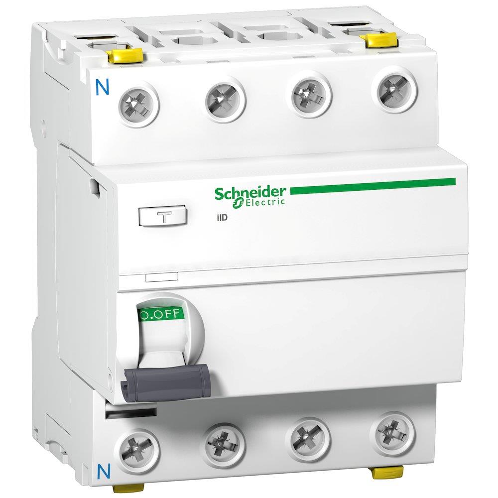 Schneider ACTI9 iID-RCCB Residual current circuit breaker PFI - ACTI9 iID-RCCB, 100A, 4P, A, 300MA