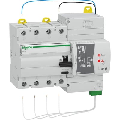 Schneider ACTI9 REDs Residual current circuit breaker PFI with recloser - ACTI9 REDs, 40A, 4P, A, 300MA