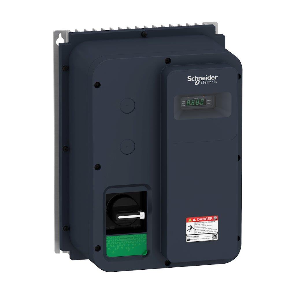 Schneider ATV320 Frequency Converter with switch - IP 65, 400V, 1.5kW