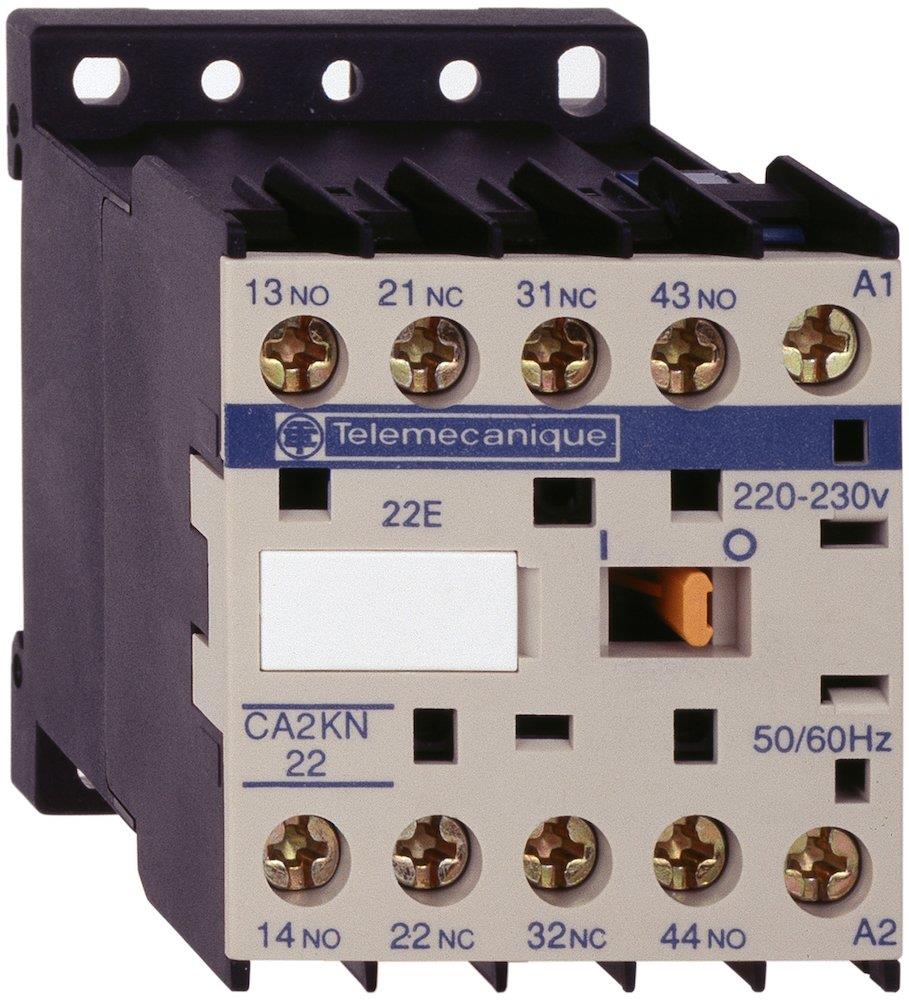 Schneider CA2KN Control Relay 3NO - 1NC 230V - TeSys CA2KN, 4P, 3NO - 1NC, 230V