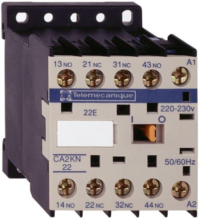 Schneider CA2KN Control Relay 3NO - 1NC 230V - TeSys CA2KN, 4P, 3NO - 1NC, 230V