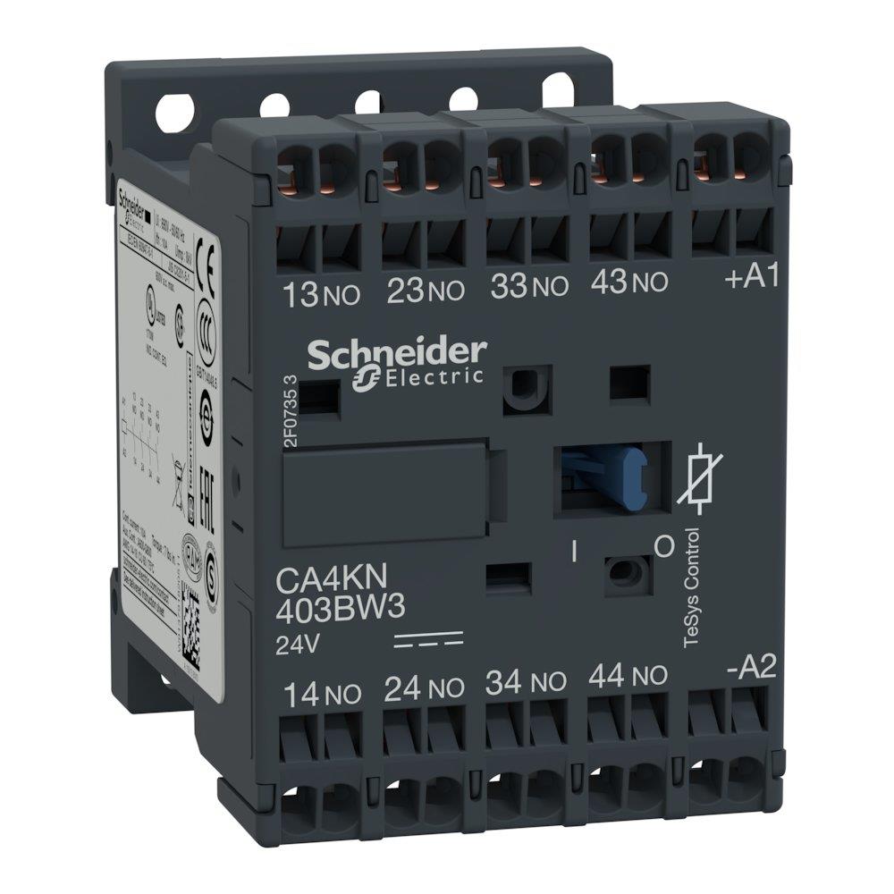Schneider CA4K Control Relay - TeSys K, 4NO, 24 DCV