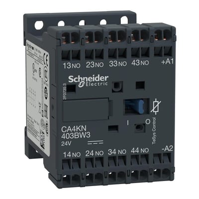 Schneider CA4K Control Relay - TeSys K, 4NO, 24 DCV