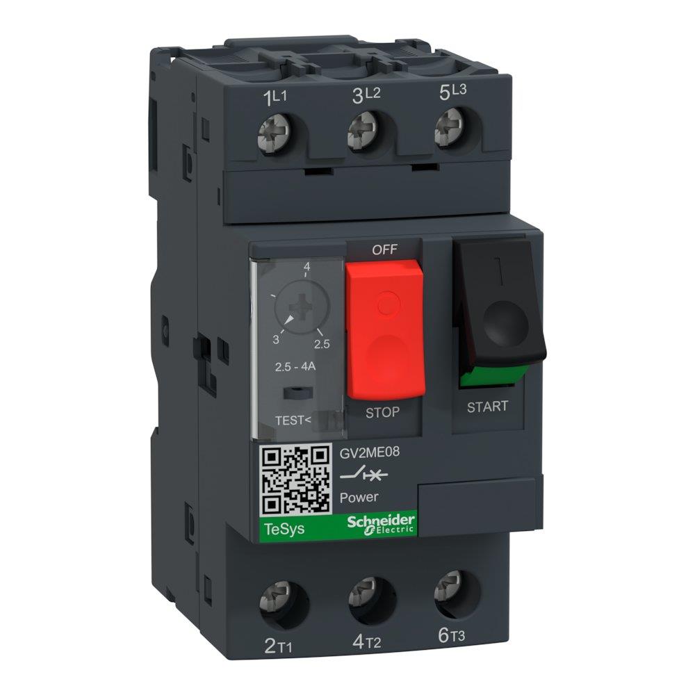 Schneider GV2ME Motor Protection - TeSys D, 2,5-4A