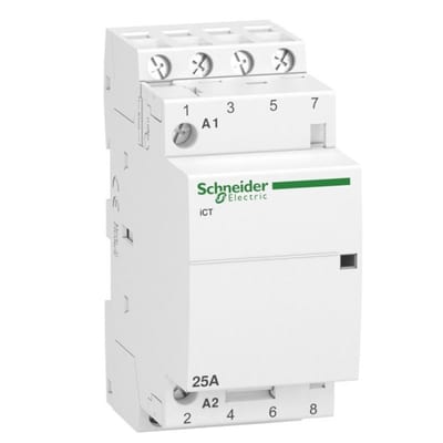 Schneider iCT A9C20834 Modular contactor - 25A, 4P, 4NO, 230V, 4