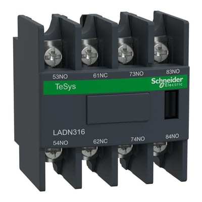 Schneider LADN Auxiliary Block - TeSys D, 3NO - 1NC 3389110820898
