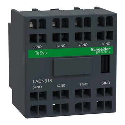 Schneider LADN Auxiliary Block - TeSys D, 3NO - 1NC 3389110821277