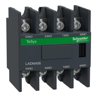 Schneider LADN Auxiliary Block - TeSys D, 4NO 3389110820911