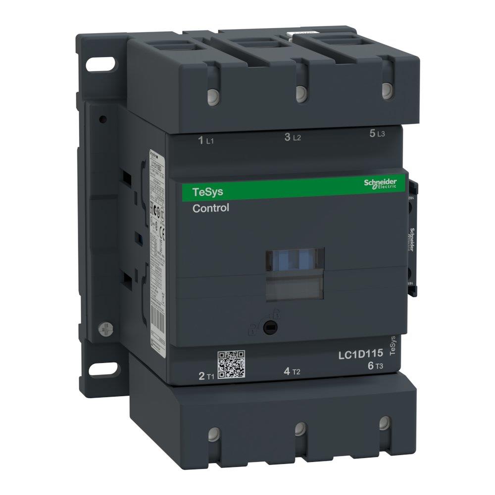 Schneider LC1D Contactor - TeSys D, 115A, 3P, 48 DCV