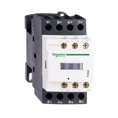 Schneider LC1D Contactor - TeSys D, 12A, 2P, 24 DCV