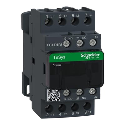 Schneider LC1D Contactor - TeSys D, 25A, 4P, 48 ACV