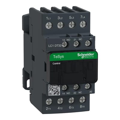 Schneider LC1D Contactor - TeSys D, 32A, 4P, 110V