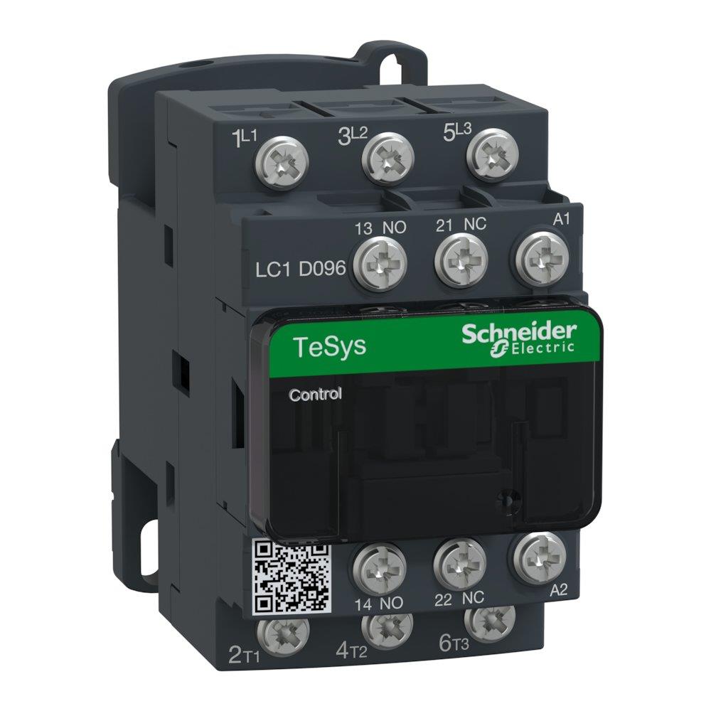 Schneider LC1D Contactor - TeSys D, 3P, 1NO - 1NC, 110V 3389110802504