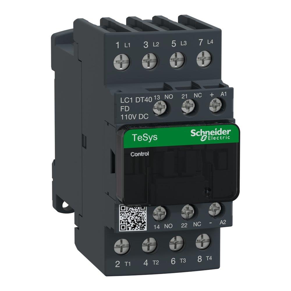 Schneider LC1D Contactor - TeSys D, 40A, 4P 3389110247879