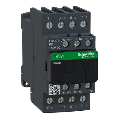 Schneider LC1D Contactor - TeSys D, 40A, 4P 3389110247879