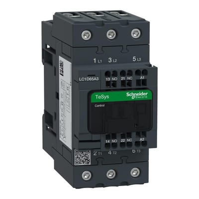Schneider LC1D Contactor - TeSys D, 65A, 3P, 230V