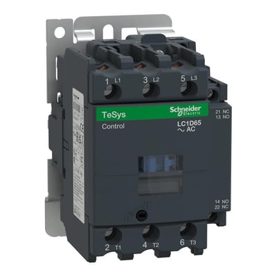 Schneider LC1D Contactor - TeSys D, 65A, 3P