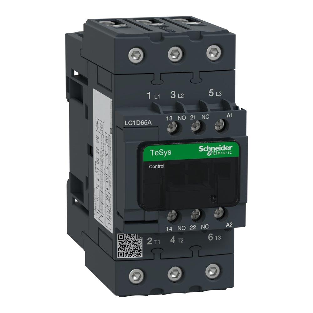 Schneider LC1D Contactor - TeSys D, 65A, 3P, 48 ACV 3389119408967