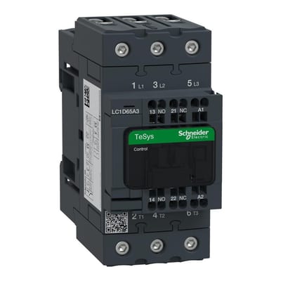 Schneider LC1D Contactor - TeSys D, 65A, 3P, 48 ACV 3389119409155