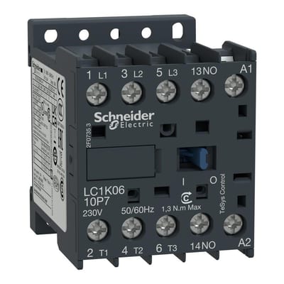 Schneider LC1K Contactor - TeSys K, 3P, 110V 3389110429381