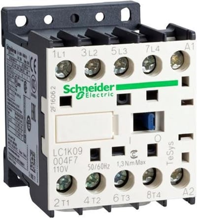 Schneider LC1K Contactor - TeSys K, 9A, 4P, 4NO, 230V