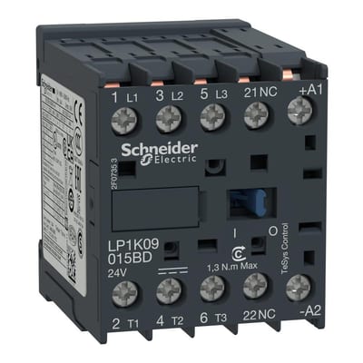 Schneider LP1K Contactor - TeSys K, 24 DCV 3389110495959