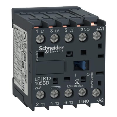 Schneider LP1K Contactor - TeSys K, 24 DCV 3389110790894