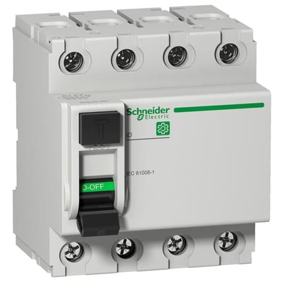 Schneider MULTI9 C60 RCCB Residual current circuit breaker HPFI - MULTI9 C60, 40A, 4P, 30MA