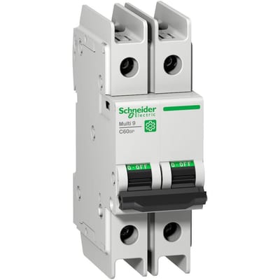 Schneider MULTI9 C60BP Circuit breaker - MULTI9 C60, 2A, 2P, C