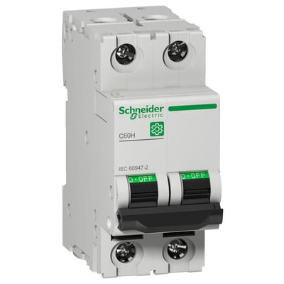 Schneider MULTI9 C60H Circuit breaker - MULTI9 C60, 32A, 2P, C