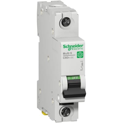 Schneider MULTI9 C60H-DC Circuit breaker - MULTI9 C60H-DC, 0.5A, C