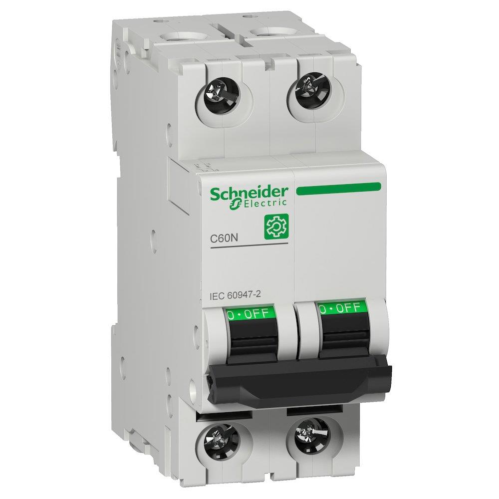 Schneider MULTI9 C60N Circuit breaker - MULTI9 C60, 3A, 2P, D