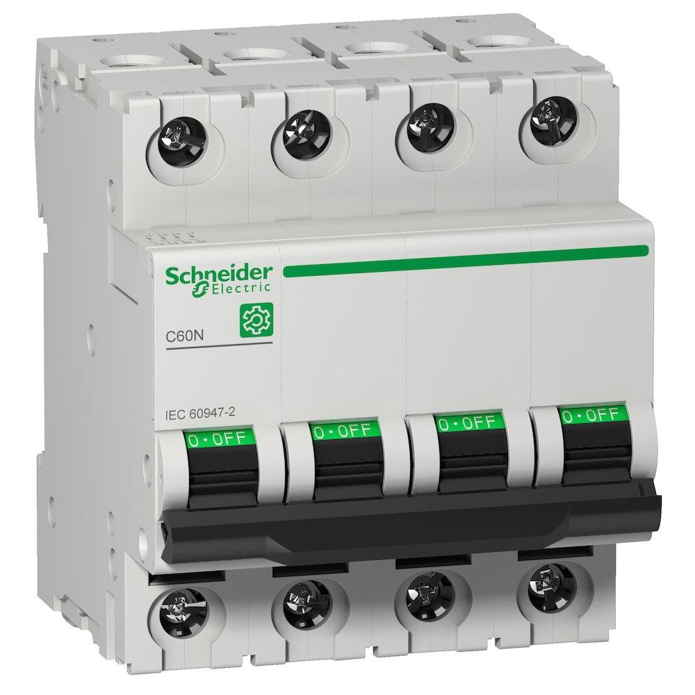 Schneider MULTI9 C60N Circuit breaker - MULTI9 C60, 63A, 4P, C