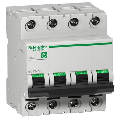 Schneider MULTI9 C60N Circuit breaker - MULTI9 C60N, 50A, 4P, C