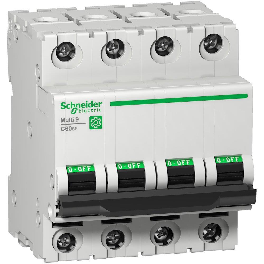 Schneider MULTI9 C60SP Circuit breaker - MULTI9 C60, 6A, 4P, B