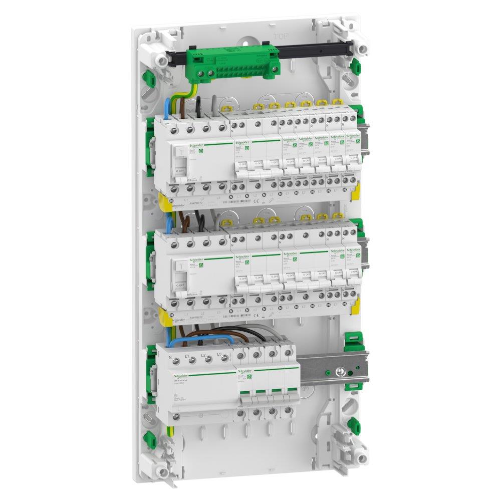 Schneider RESI9 CX Group Panel pre-assembled - 3, 2, 30 3606486403976