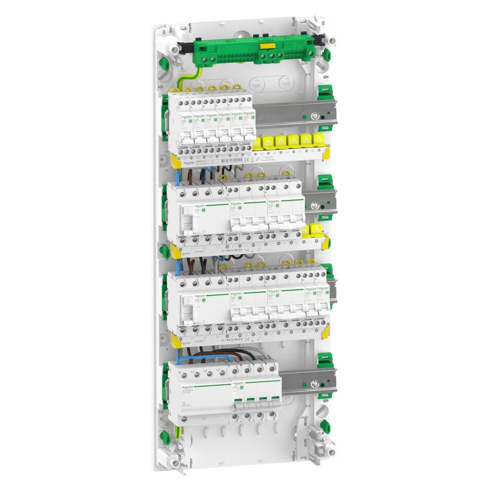 Schneider RESI9 CX Group Panel pre-assembled - 4, 2, 30 3606486404041